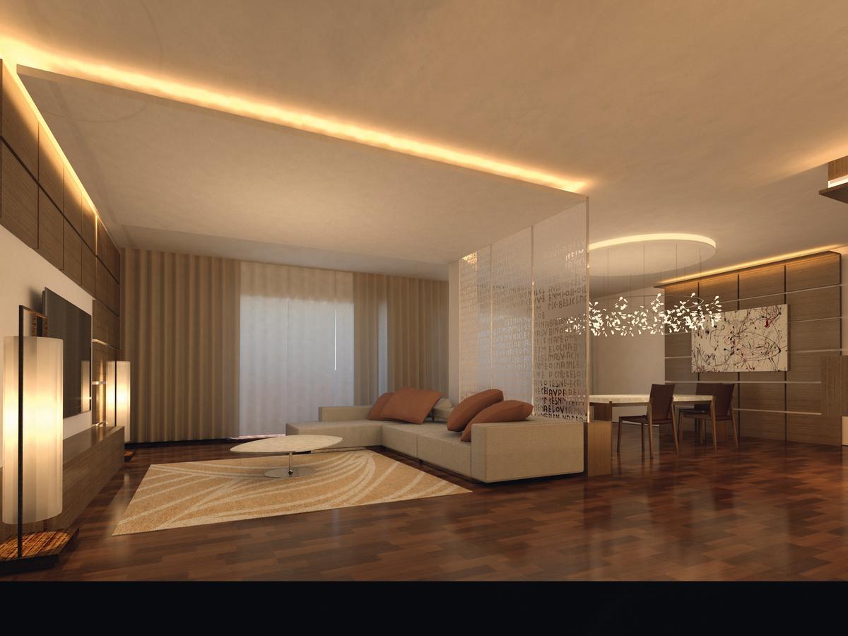 Moevenpick Hotel Du Lac Tunis Zewnętrze zdjęcie 3D rendering of a living room
